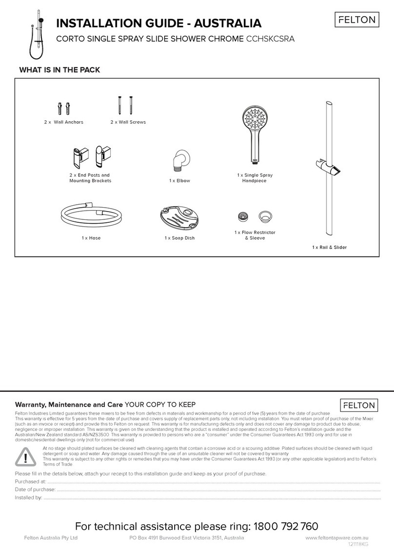 Felton CORTO CCHSKCSRA installation guide