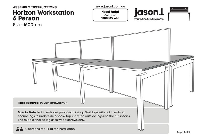 Jason.L Horizon Workstation 6 Person User manual