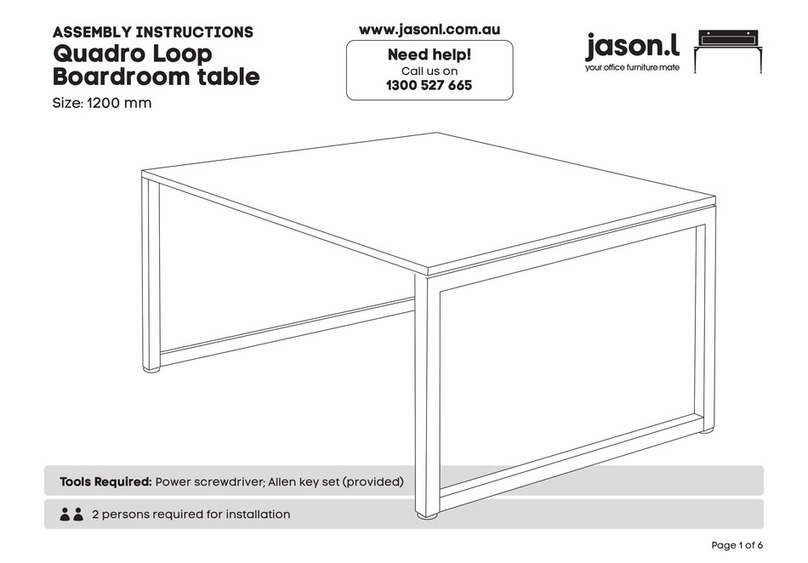 Jason.L Quadro Loop Boardroom table User manual Jason.L Quadro Loop Boardroom table User manual