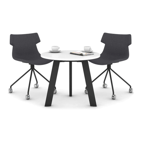Jason.L Switch System Small Round Meeting Table User manual