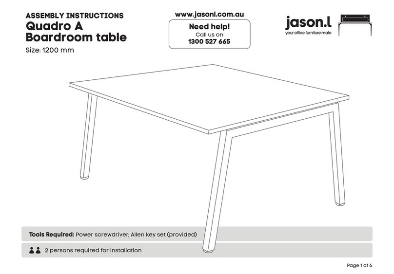 Jason.L Quadro A Boardroom table User manual Jason.L Quadro A Boardroom table User manual