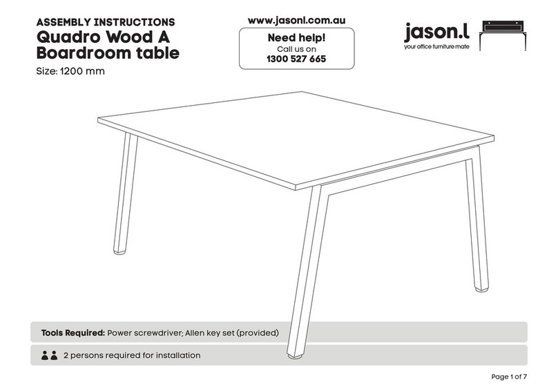 Jason.L Quadro Wood A Boardroom table User manual Jason.L Quadro Wood A Boardroom table User manual