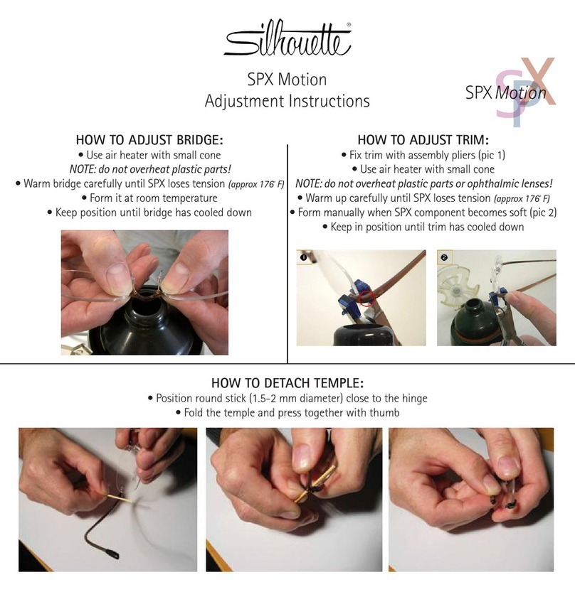 Silhouette SPX Motion Adjustment instructions