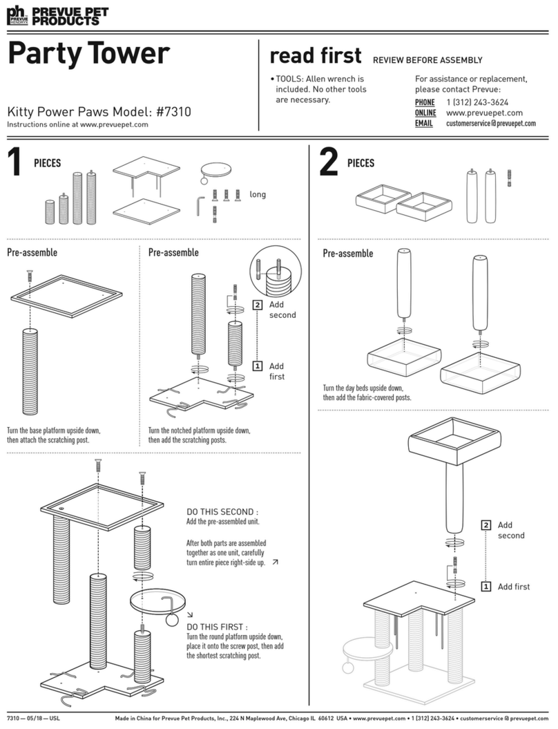 Prevue Pet Products PREVUE HENDRYX Party Tower User manual Prevue Pet Products PREVUE HENDRYX Party Tower User manual