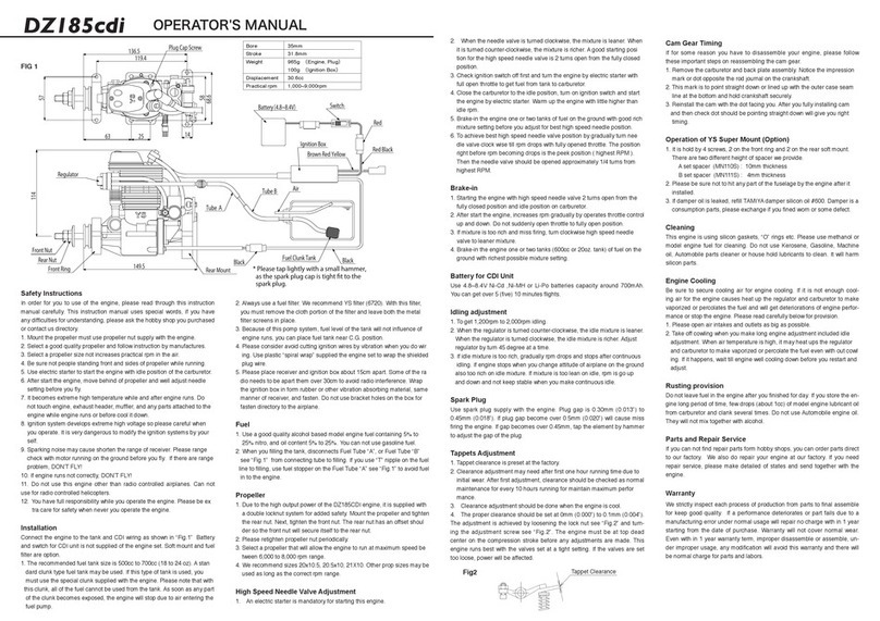 YAMADA DZ185cdi Operator's manual