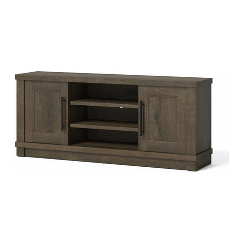 Whalen Furniture BBAVCL66-2 Assembly instructions