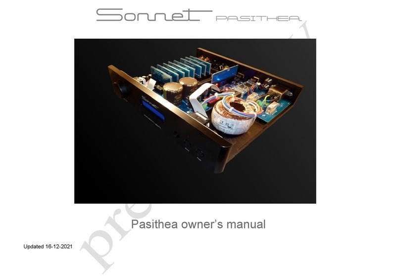 Sonnet Pasithea owner's manual