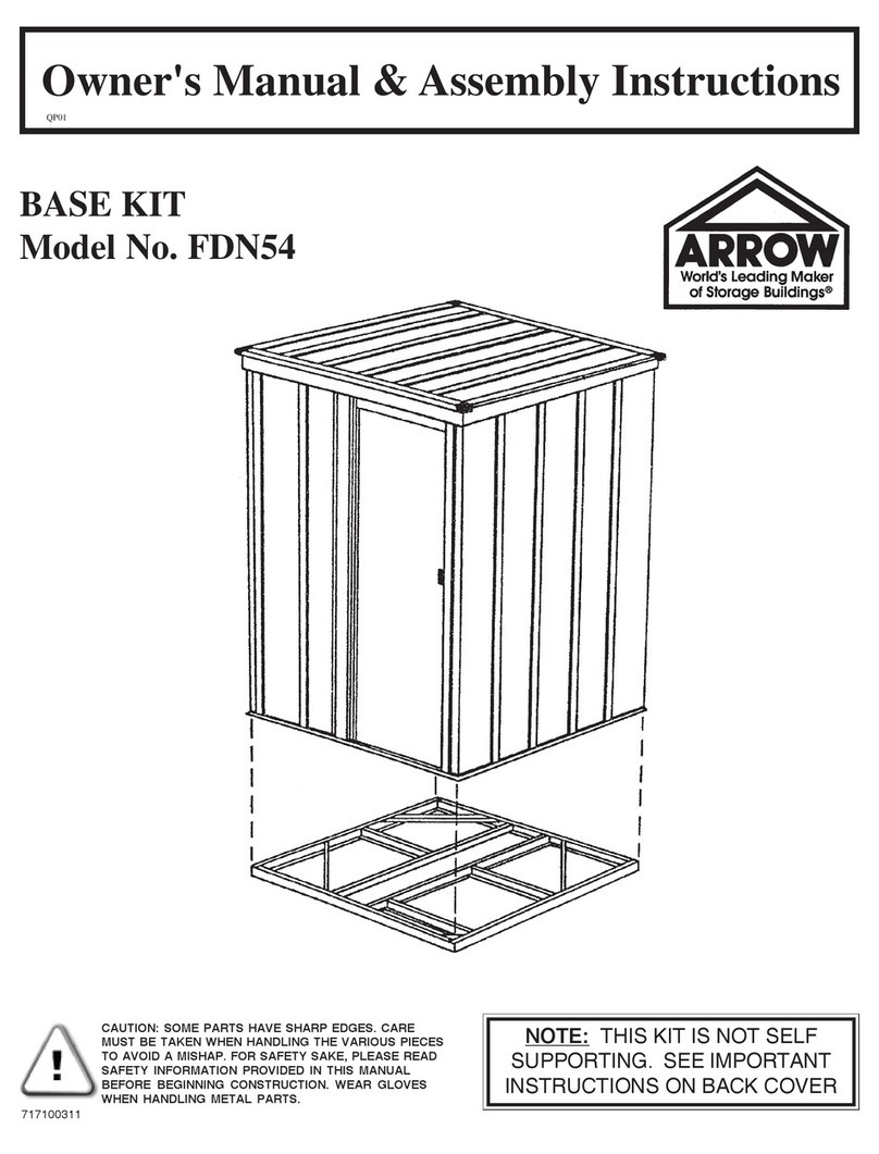 Arrow FDN54 Owner's manual & assembly instructions
