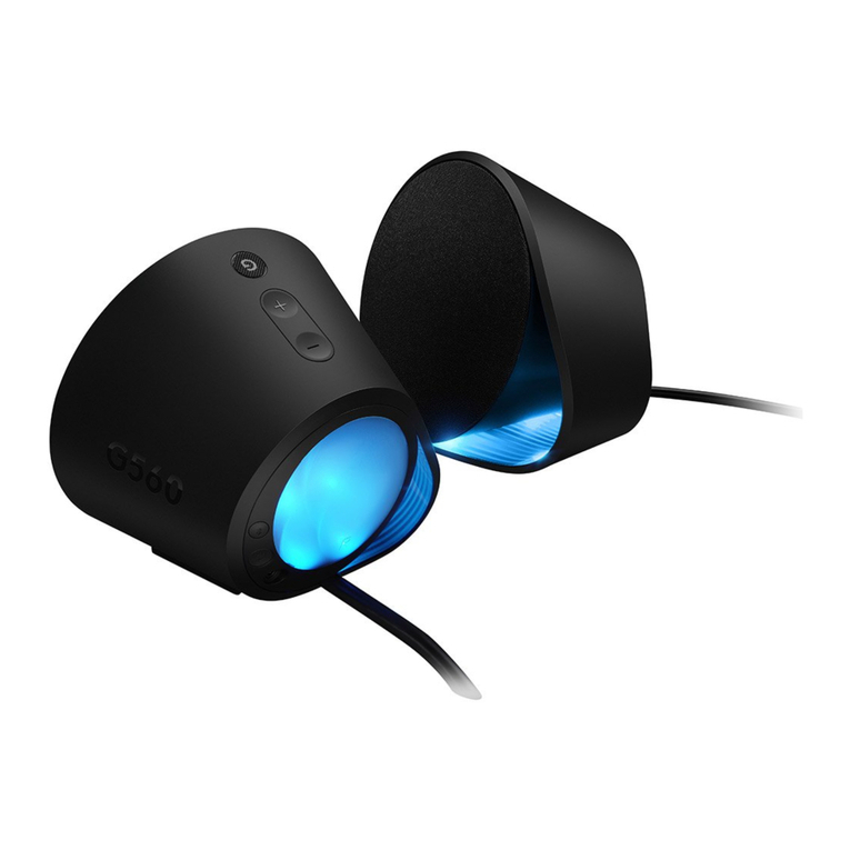 Logitech G560 LIGHTSYNC User manual Logitech G560 LIGHTSYNC User manual