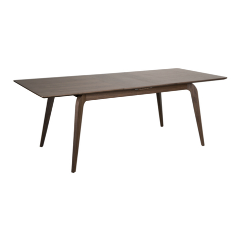 EUROSTYLE Lawrence Extension Dining Table Assembly instructions
