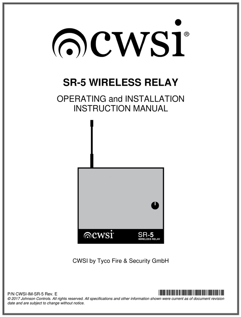 CWSI SR-5 User manual