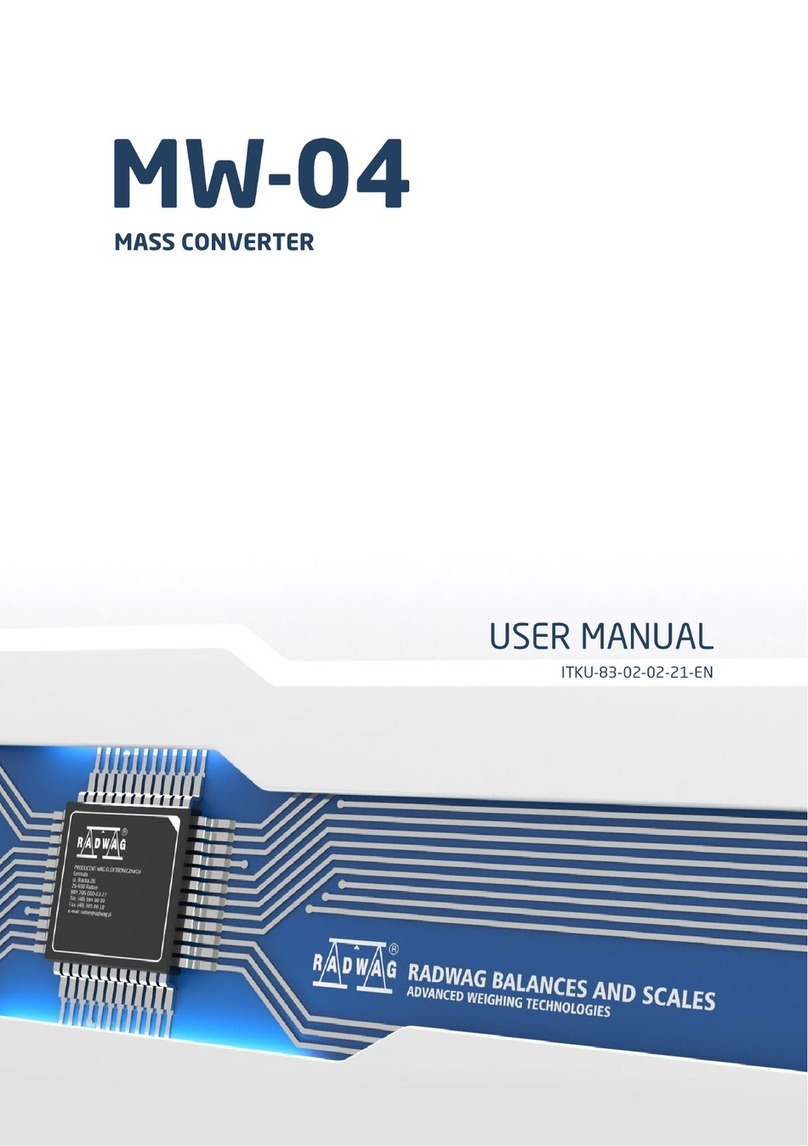 RADWAG MW-04 user manual