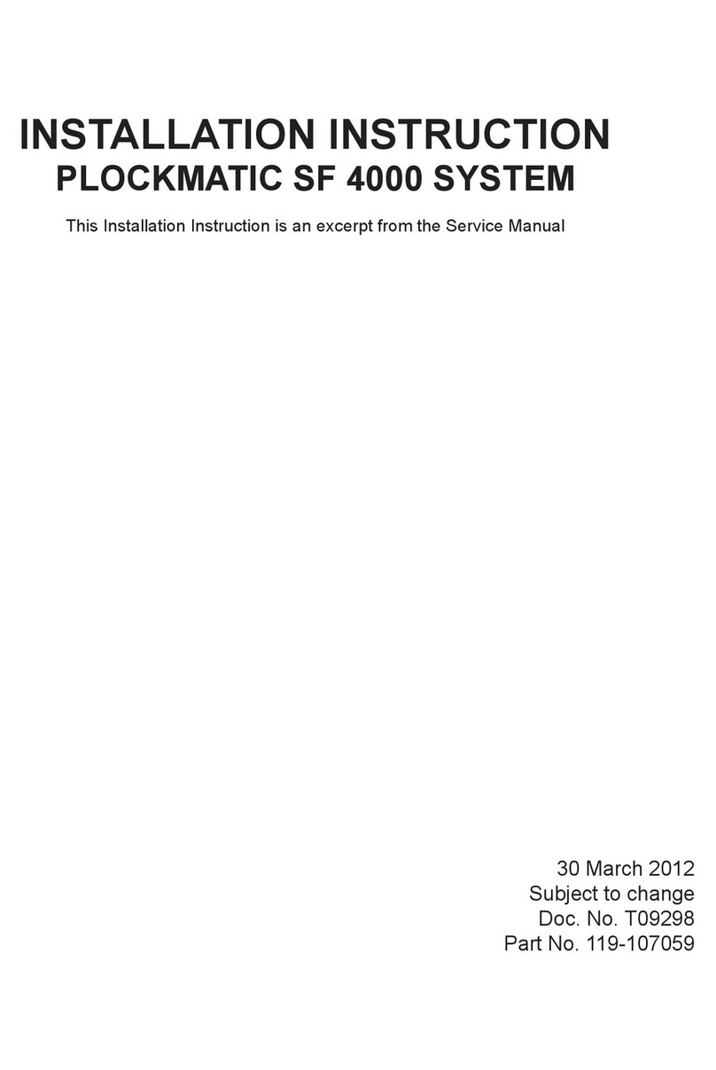 Plockmatic SF 4000 Installation instruction Plockmatic SF 4000 Installation instruction