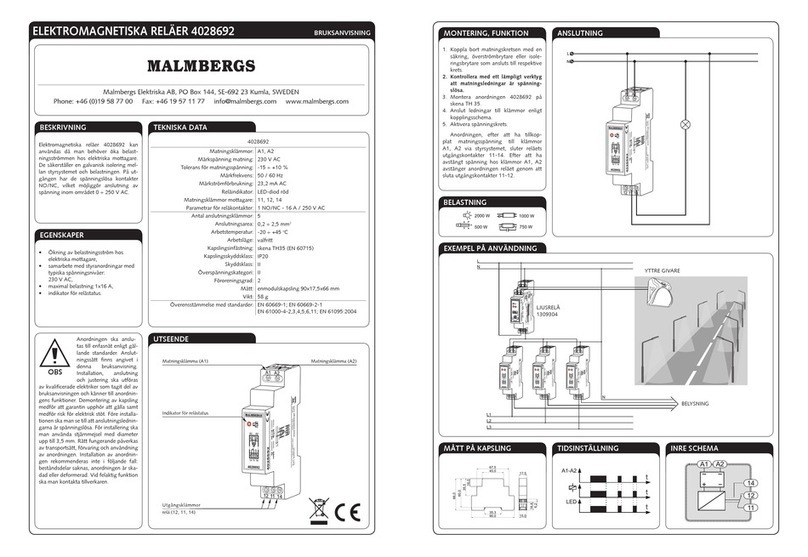 Malmbergs 4028692 User manual