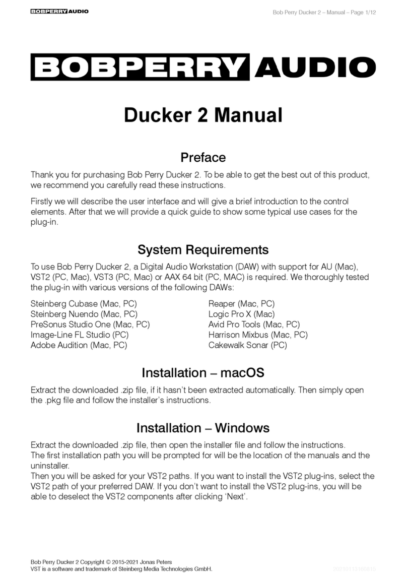BOBPERRY AUDIO Ducker 2 manual
