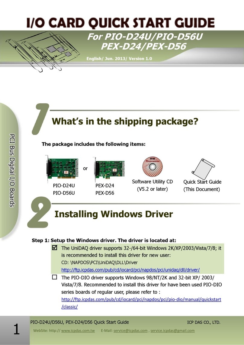 ICP DAS USA PIO-D24U User manual