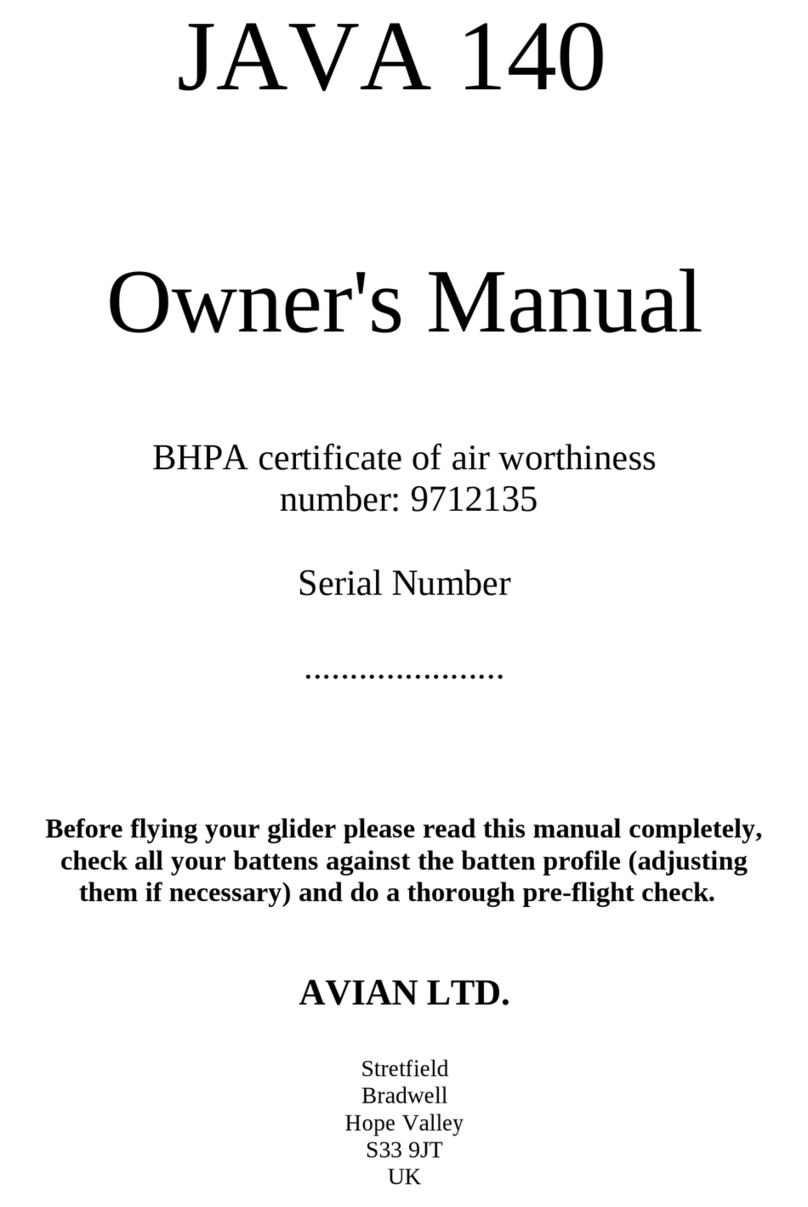 Avian JAVA 140 User manual