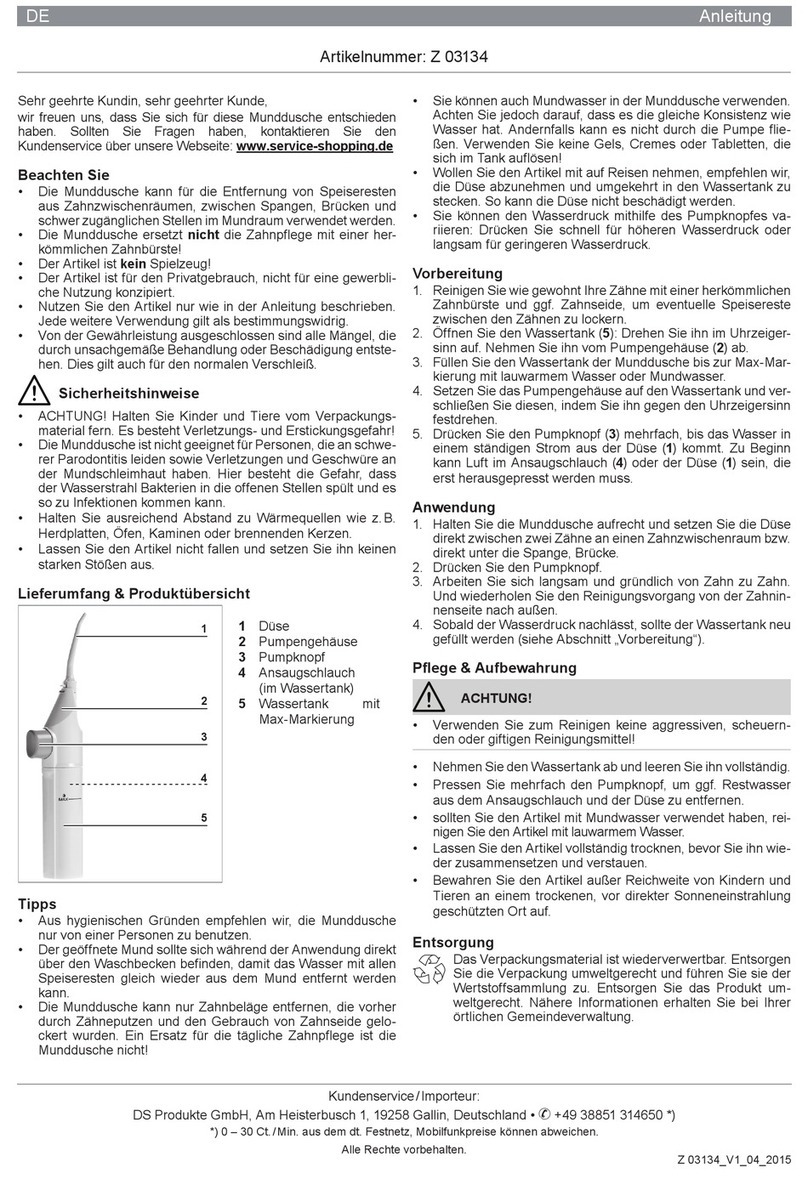 DS Produkte Z 03134 instructions DS Produkte Z 03134 instructions