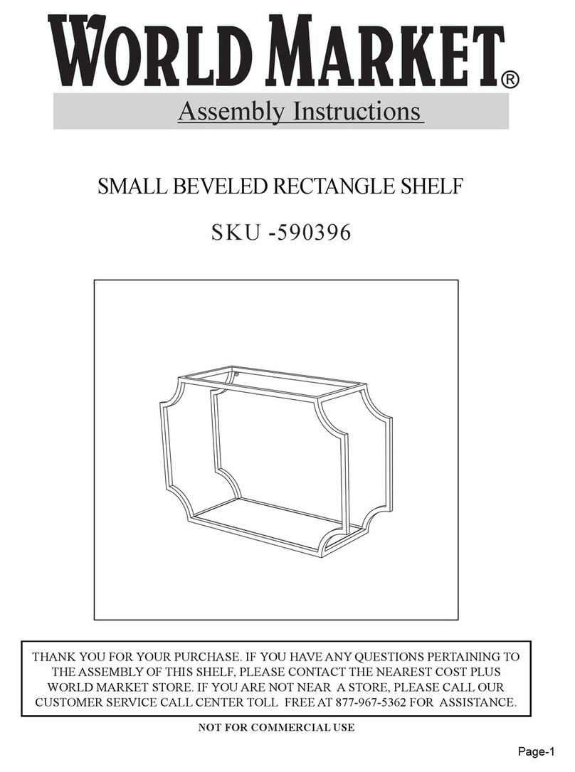World Market 590396 Assembly instructions World Market 590396 Assembly instructions