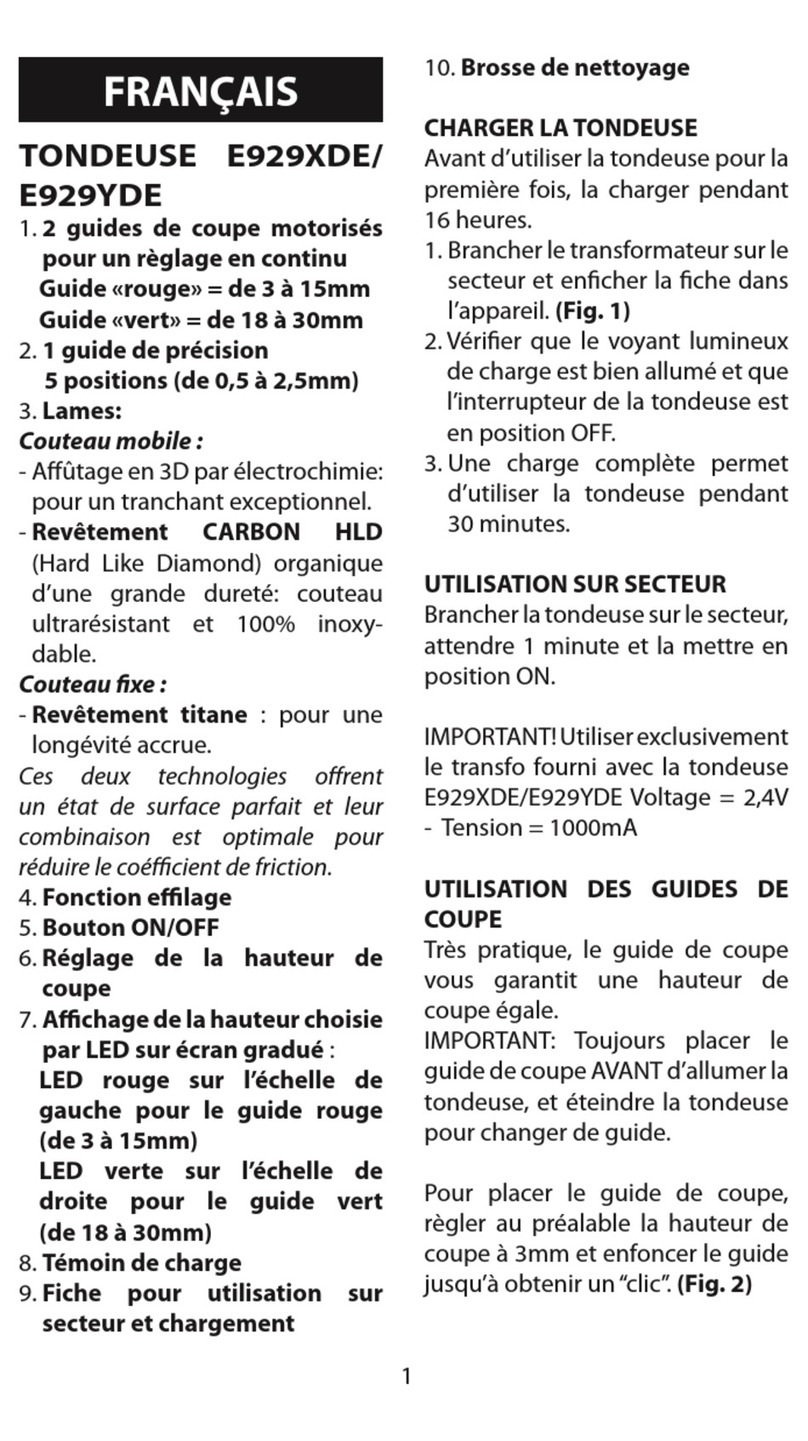 BaByliss E929XDE manual BaByliss E929XDE manual