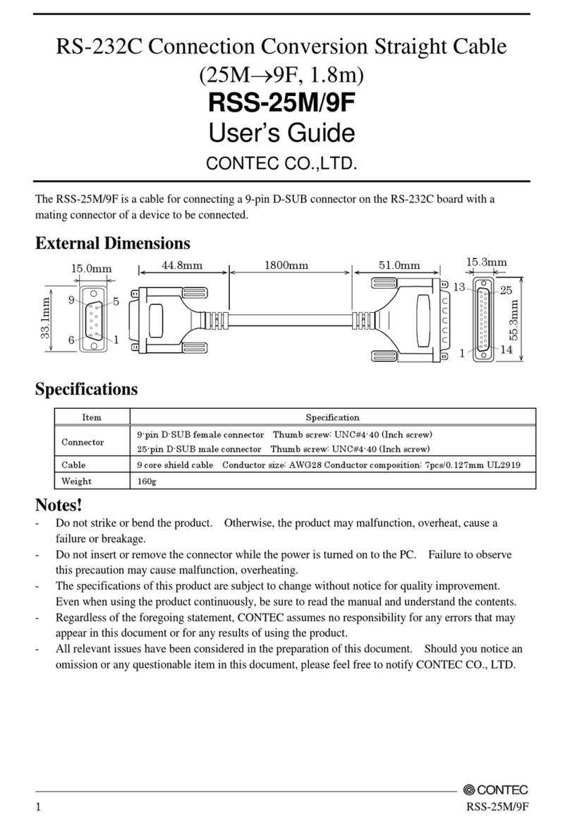 Contec RSS-25M/9F User manual
