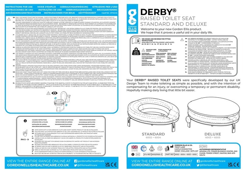 Gordon Ellis & CO DERBY STANDARD 6002 quick start guide