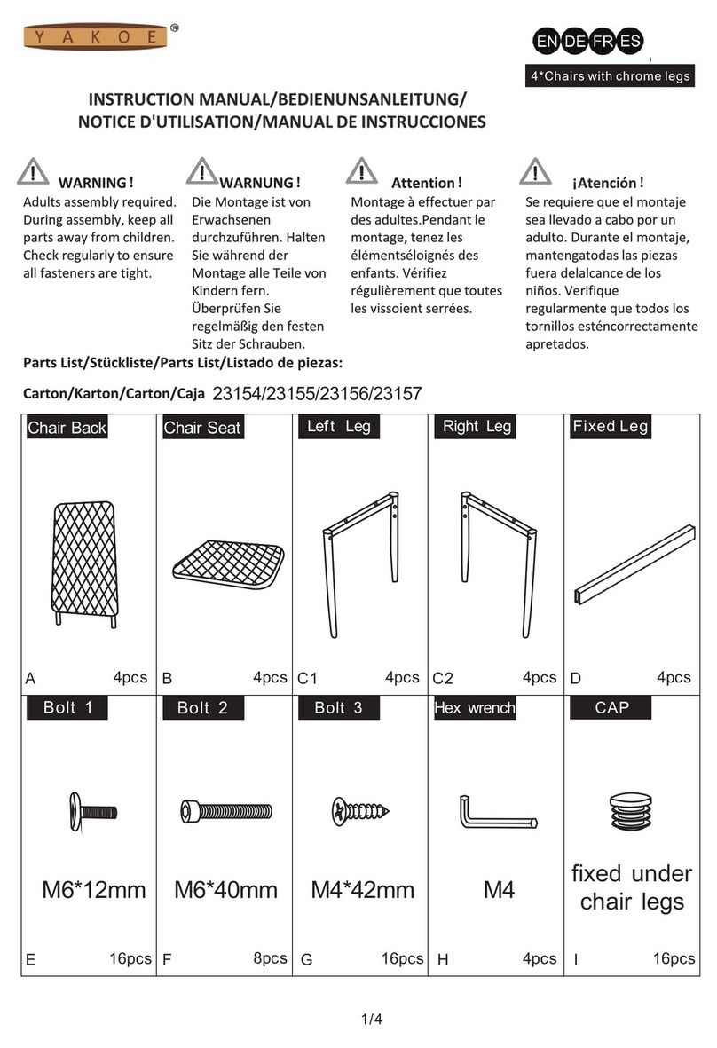 YAKOE 23154 instruction manual YAKOE 23154 instruction manual