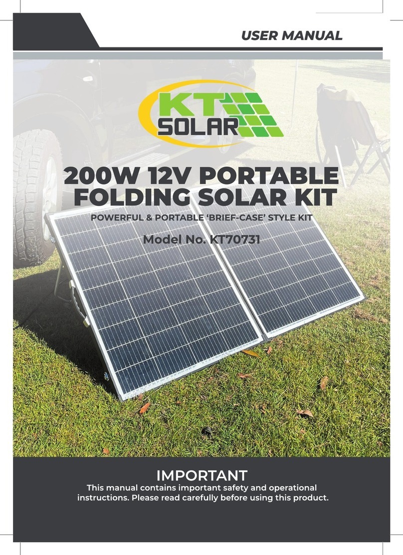 KT SOLAR KT70731 User manual