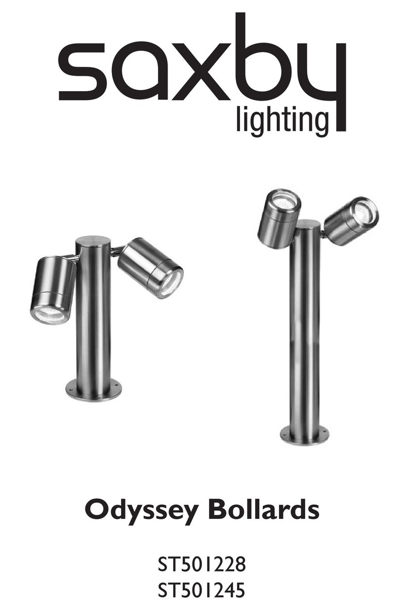 Saxby Lighting Odyssey Bollards ST501228 manual