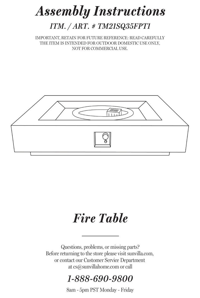 SUNVILLA TM21SQ35FPT1 Assembly instructions