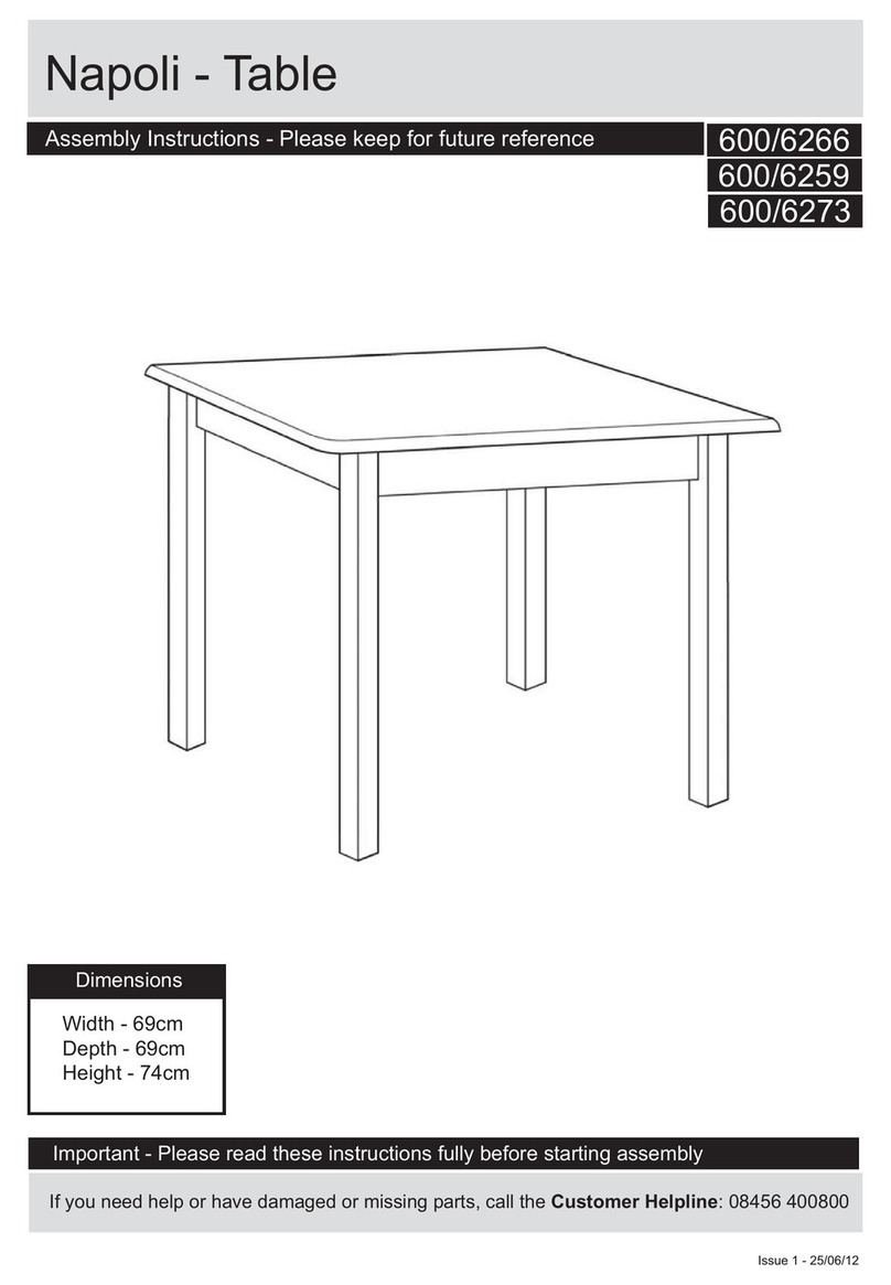 Argos Napoli 600/6266 Assembly instructions
