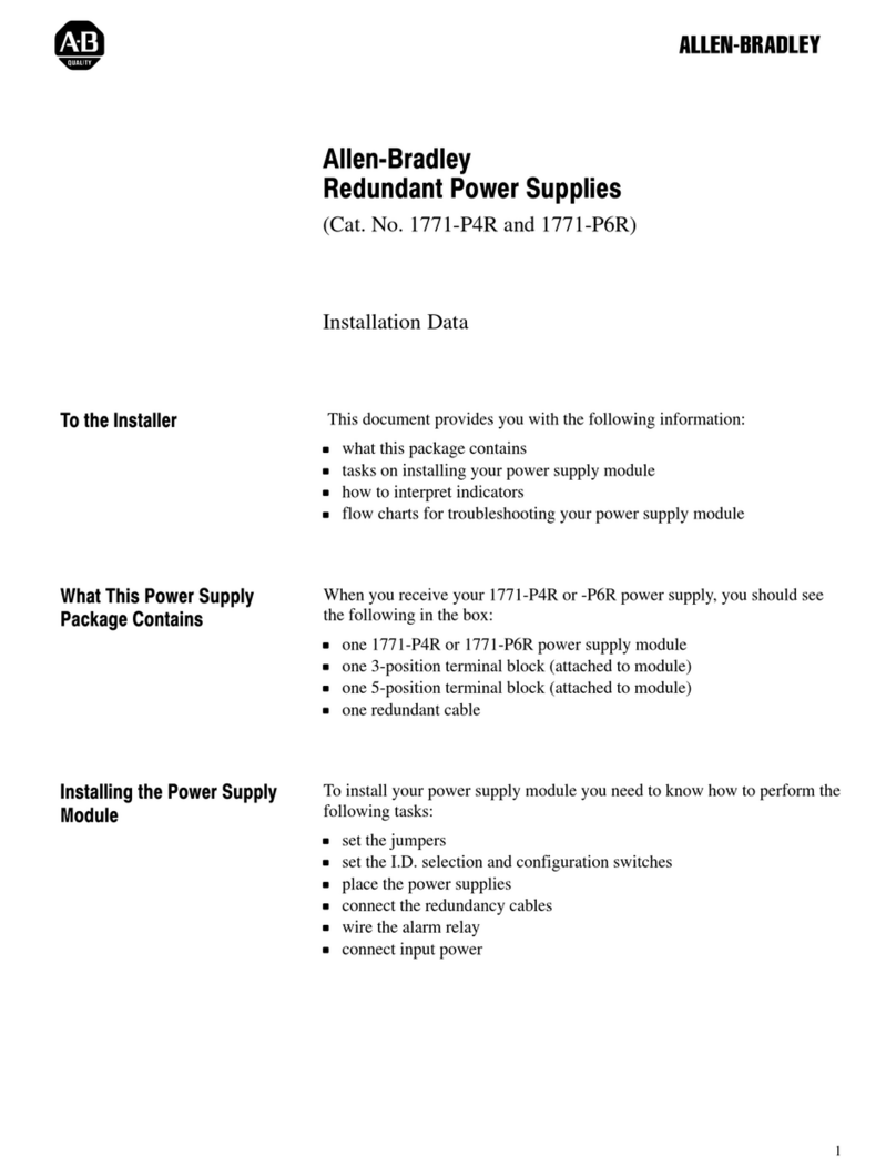 Allen-Bradley 1771-P4R Installation and user guide