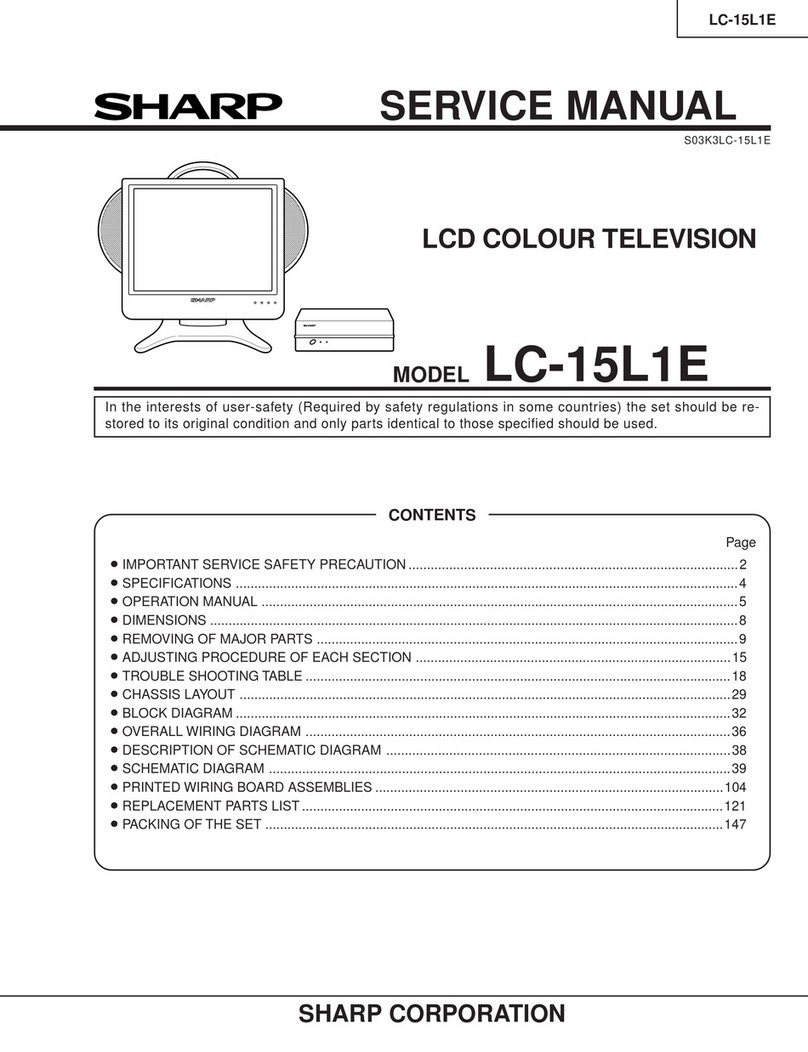 Sharp AQUOS LC-15L1E User manual