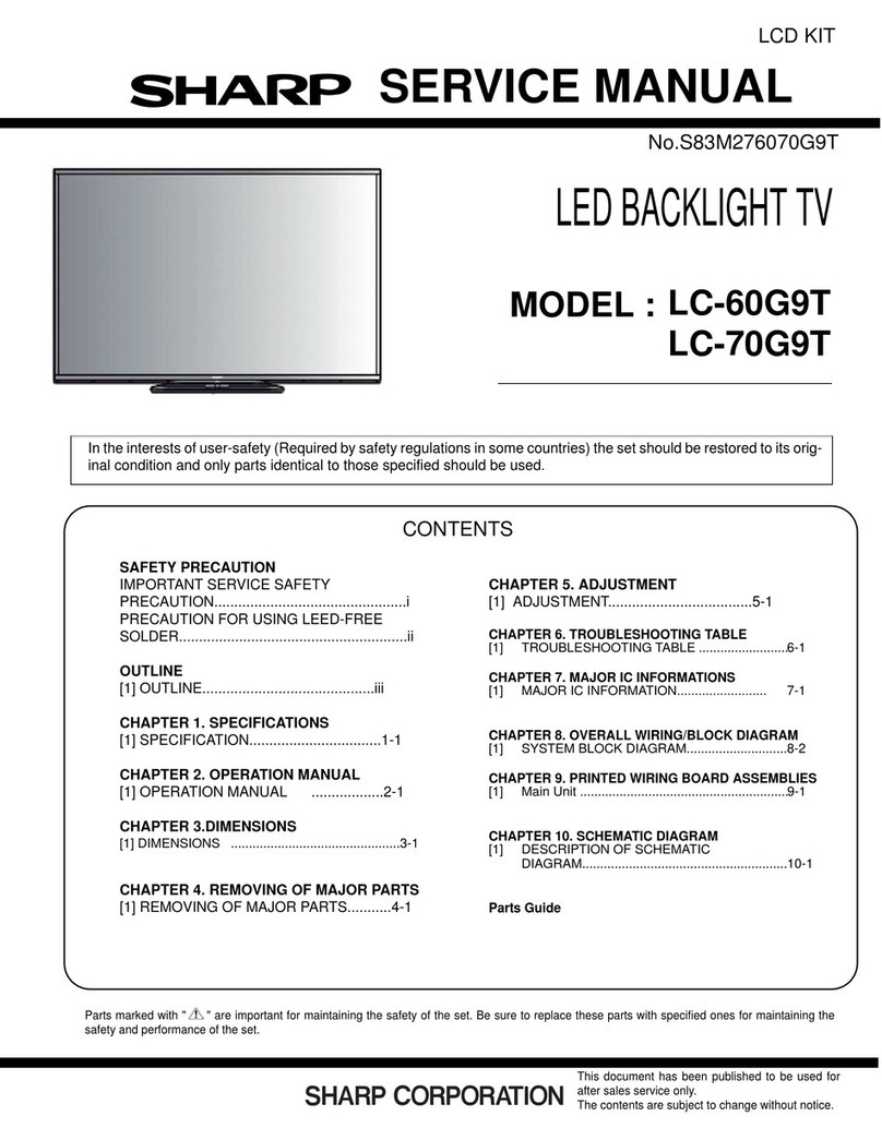 Sharp LC-60G9T User manual