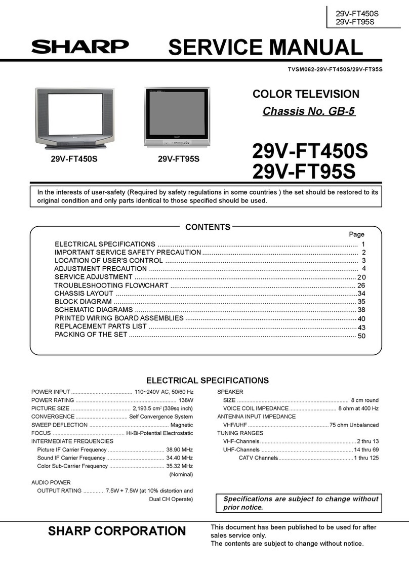 Sharp 29V-FT450S Service manual
