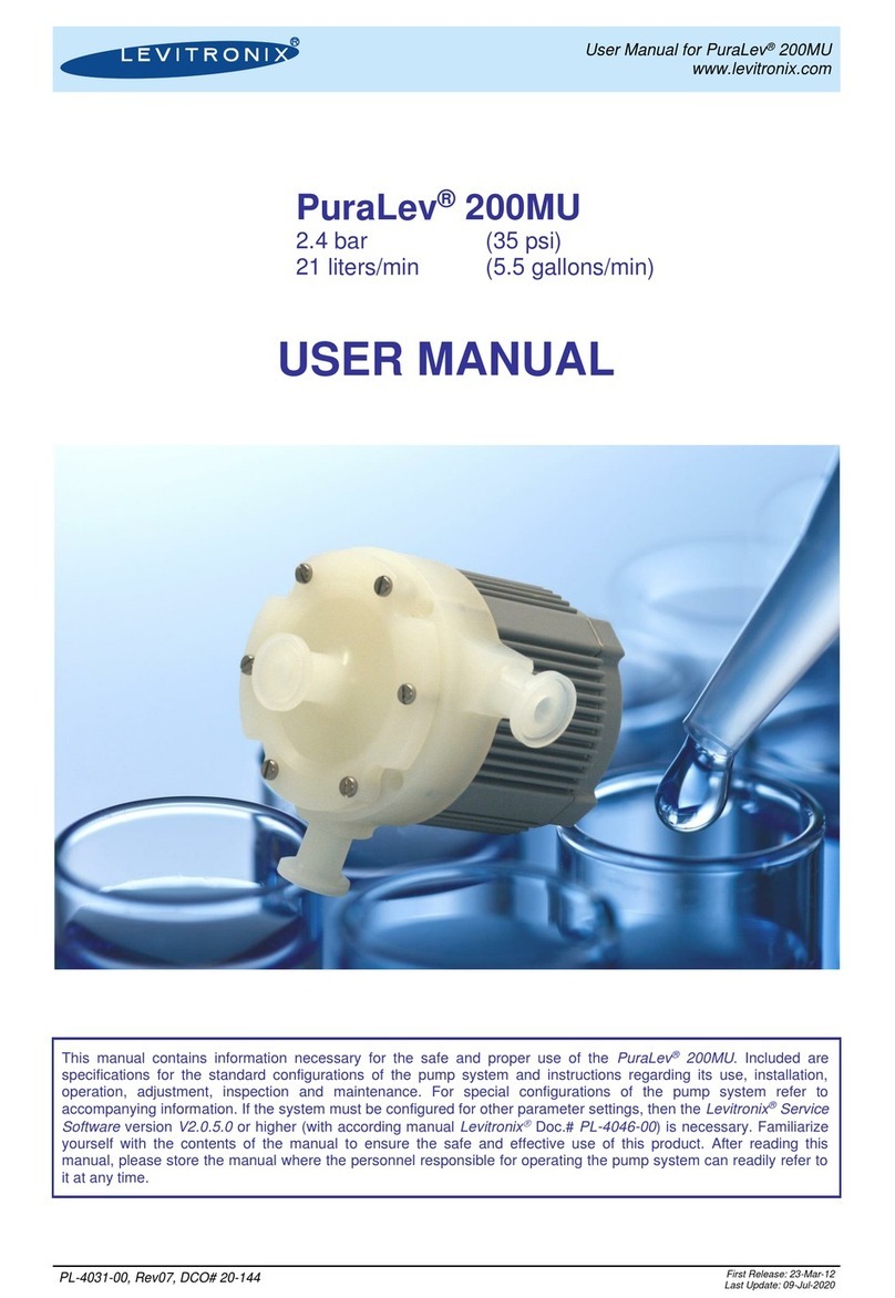 Levitronix PuraLev 200MU.26 User manual