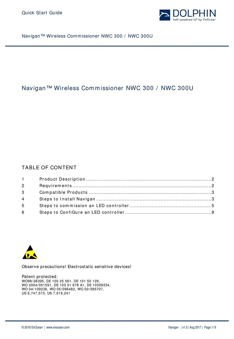 EnOcean Dolphin Navigan Wireless Commissioner NWC... quick start guide EnOcean Dolphin Navigan Wireless Commissioner NWC... quick start guide