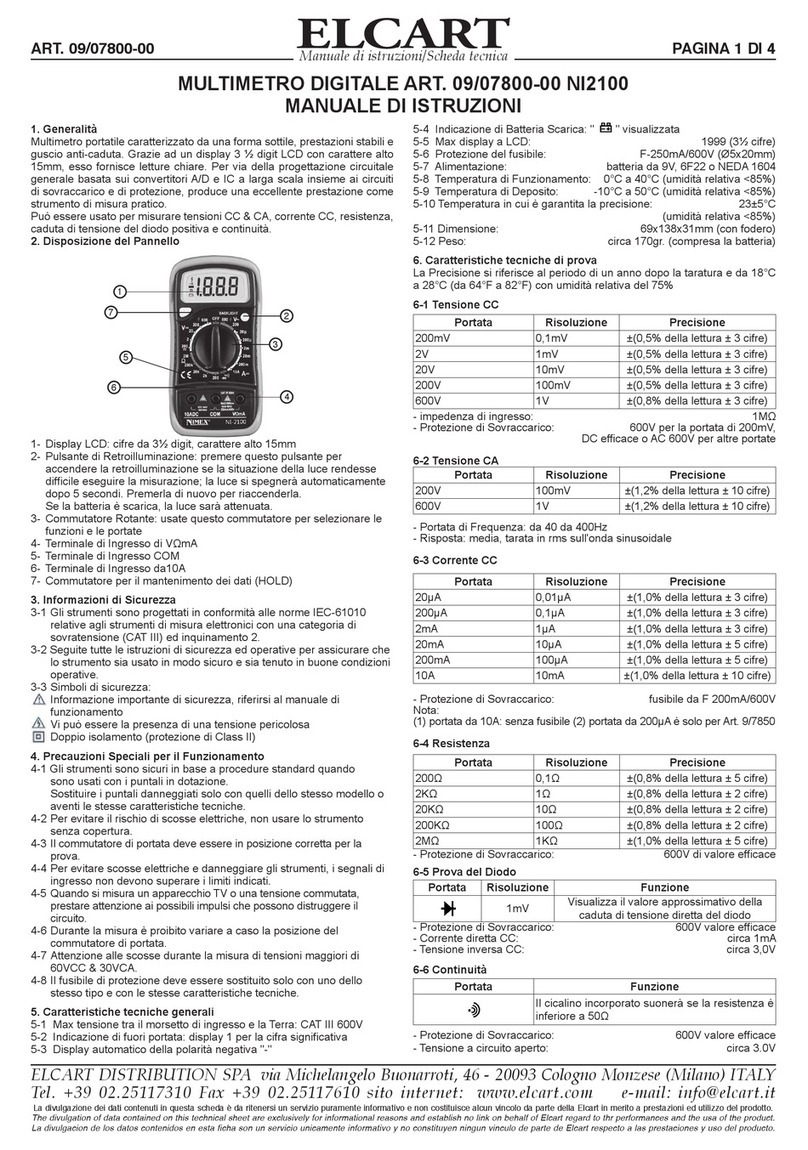 ELCART 09/07800-00 NI2100 Operation manual
