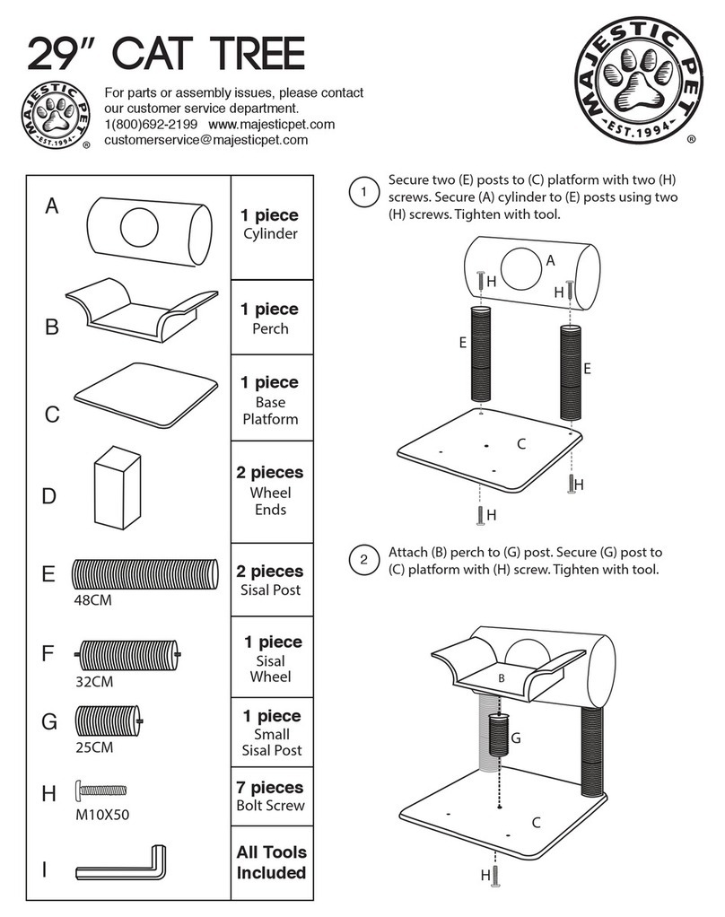 Majestic Pet 29" Cat Tree User manual Majestic Pet 29" Cat Tree User manual