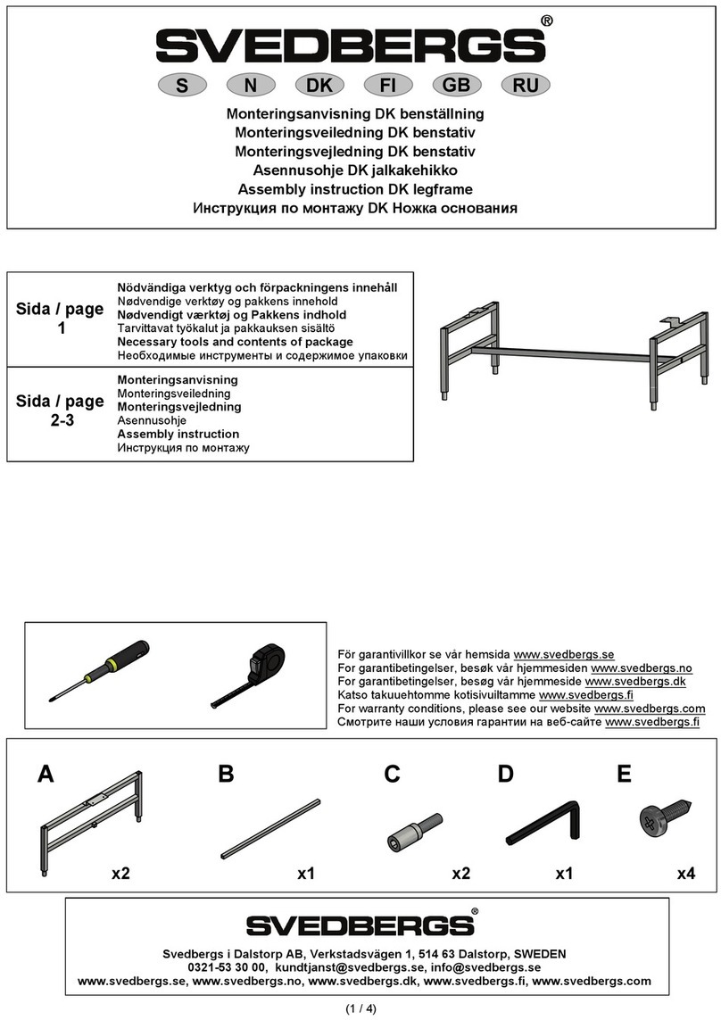 Svedbergs DK User manual