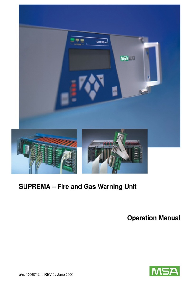 MSA SUPREMA Operation manual