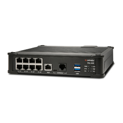 PaloAlto Networks PA-400 Series Hardware reference PaloAlto Networks PA-400 Series Hardware reference