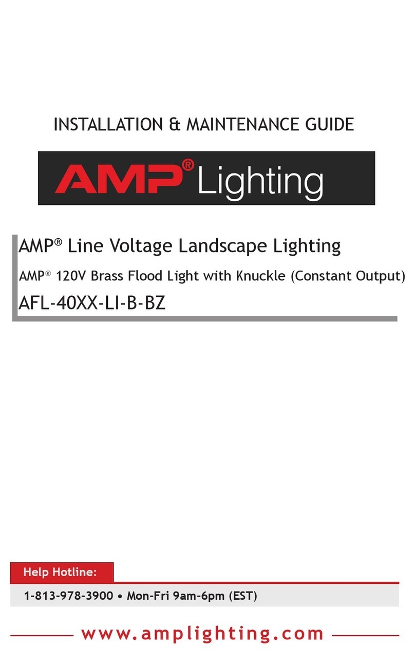 AMP Lighting AFL-40 LI-B-BZ Series Operating and safety instructions AMP Lighting AFL-40 LI-B-BZ Series Operating and safety instructions
