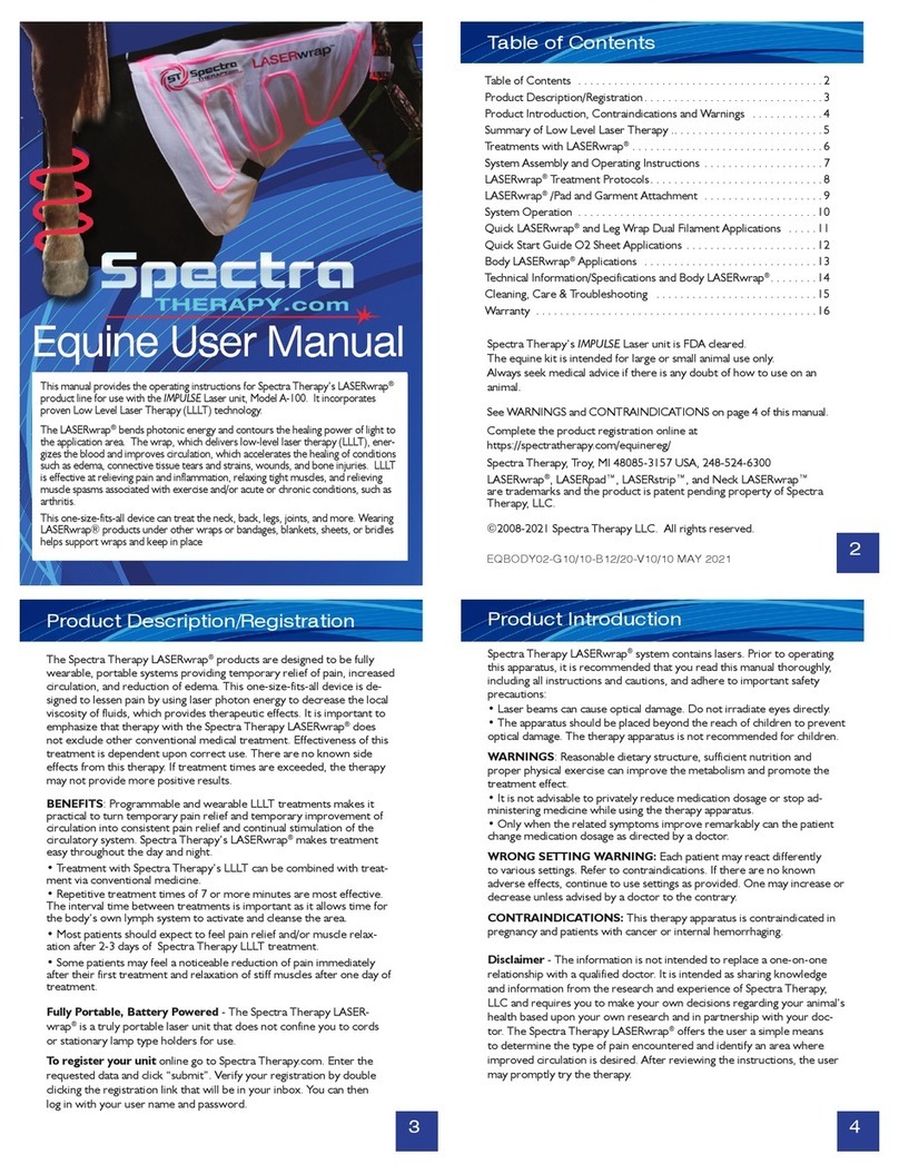 Spectra LASERwrap Equine user manual