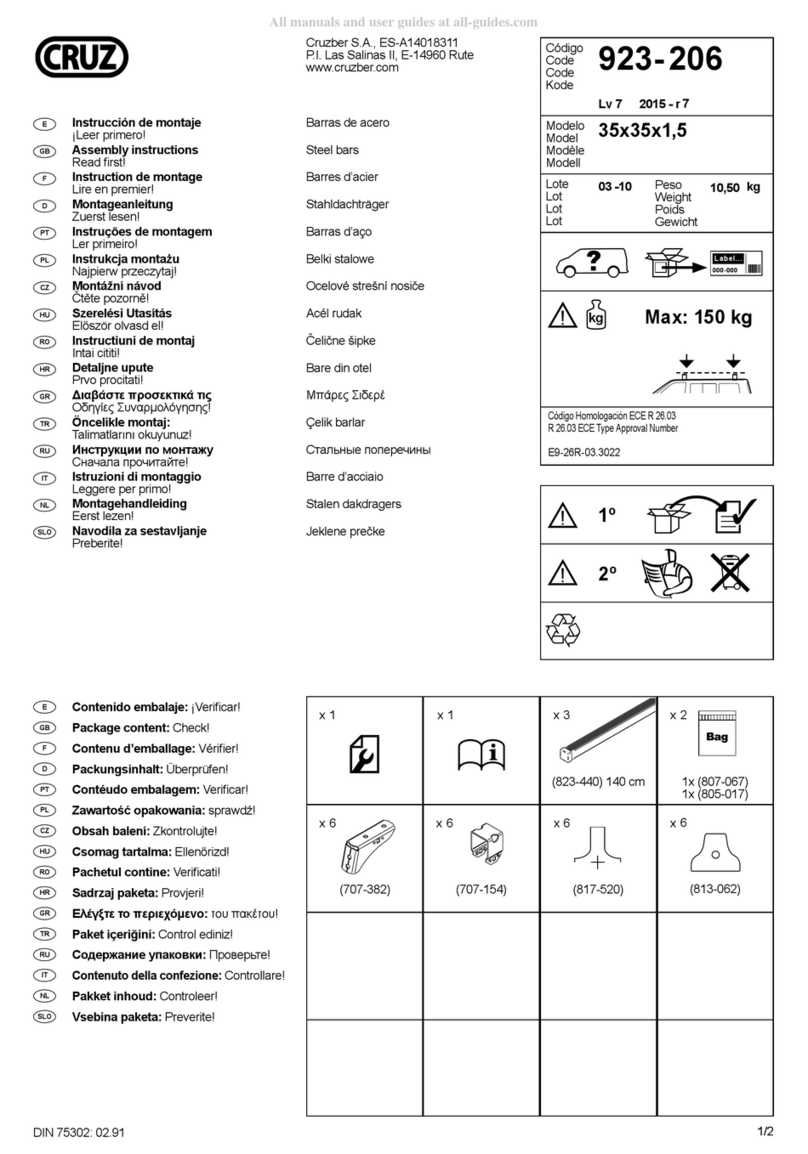 Cruz 923-206 Assembly instructions