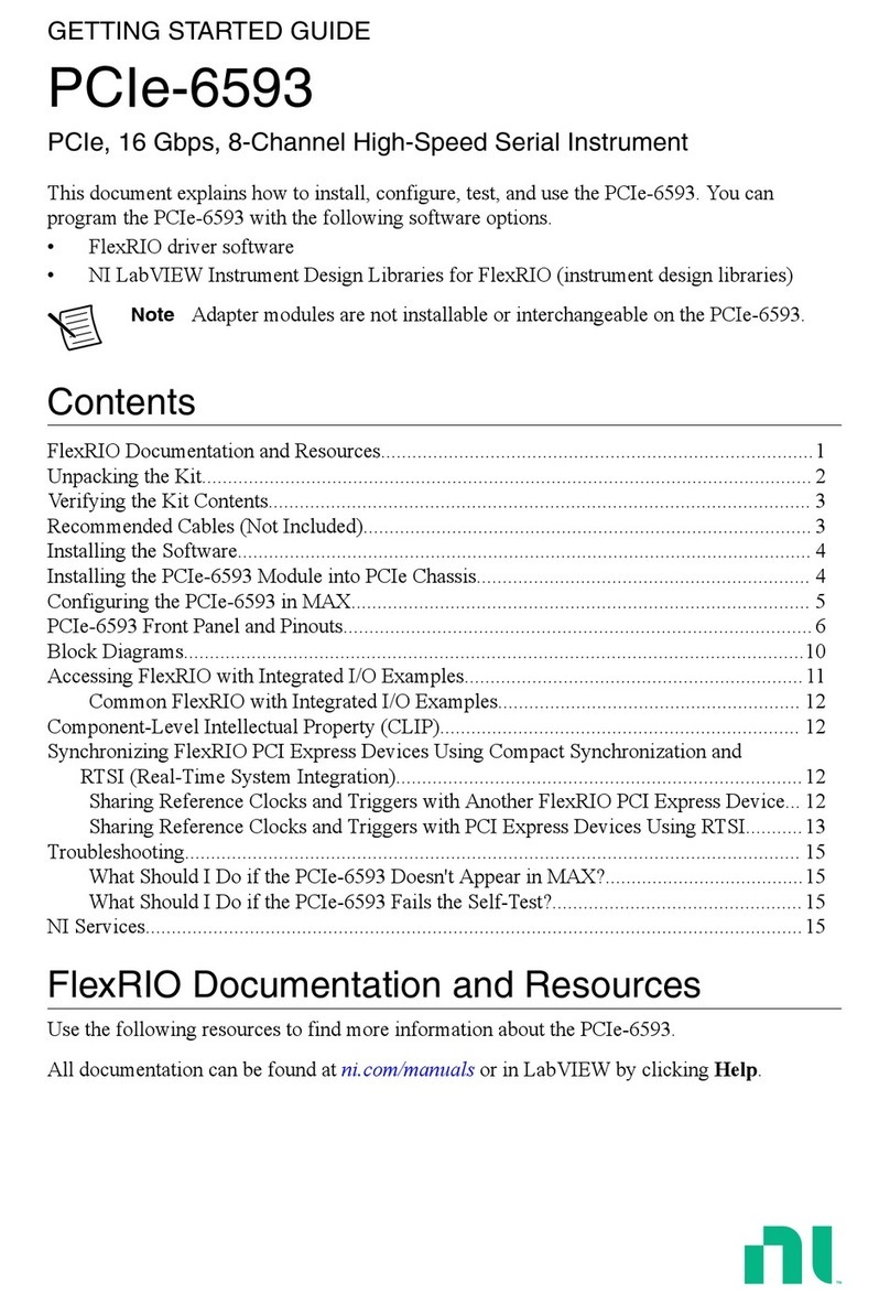 National Instruments PCIe-6593 Getting started guide