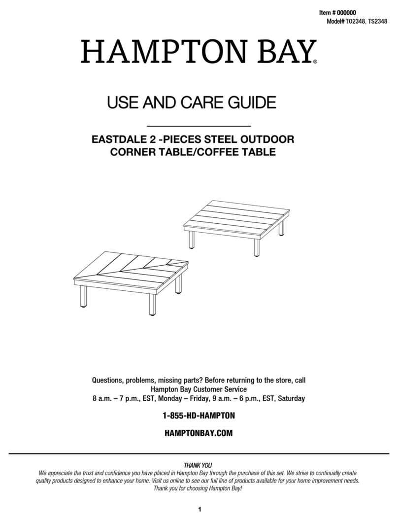 HAMPTON BAY EASTDALE TO2348 User manual