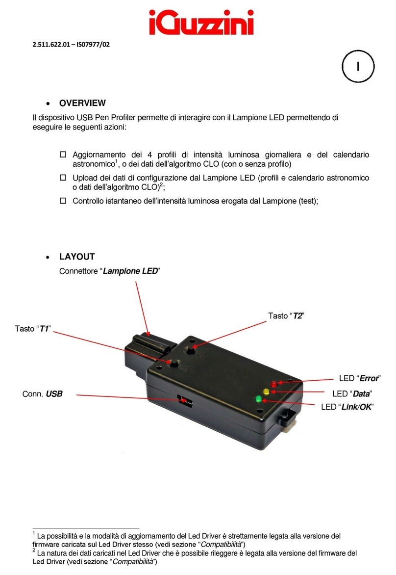 iGuzzini USB Pen Profiler manual iGuzzini USB Pen Profiler manual