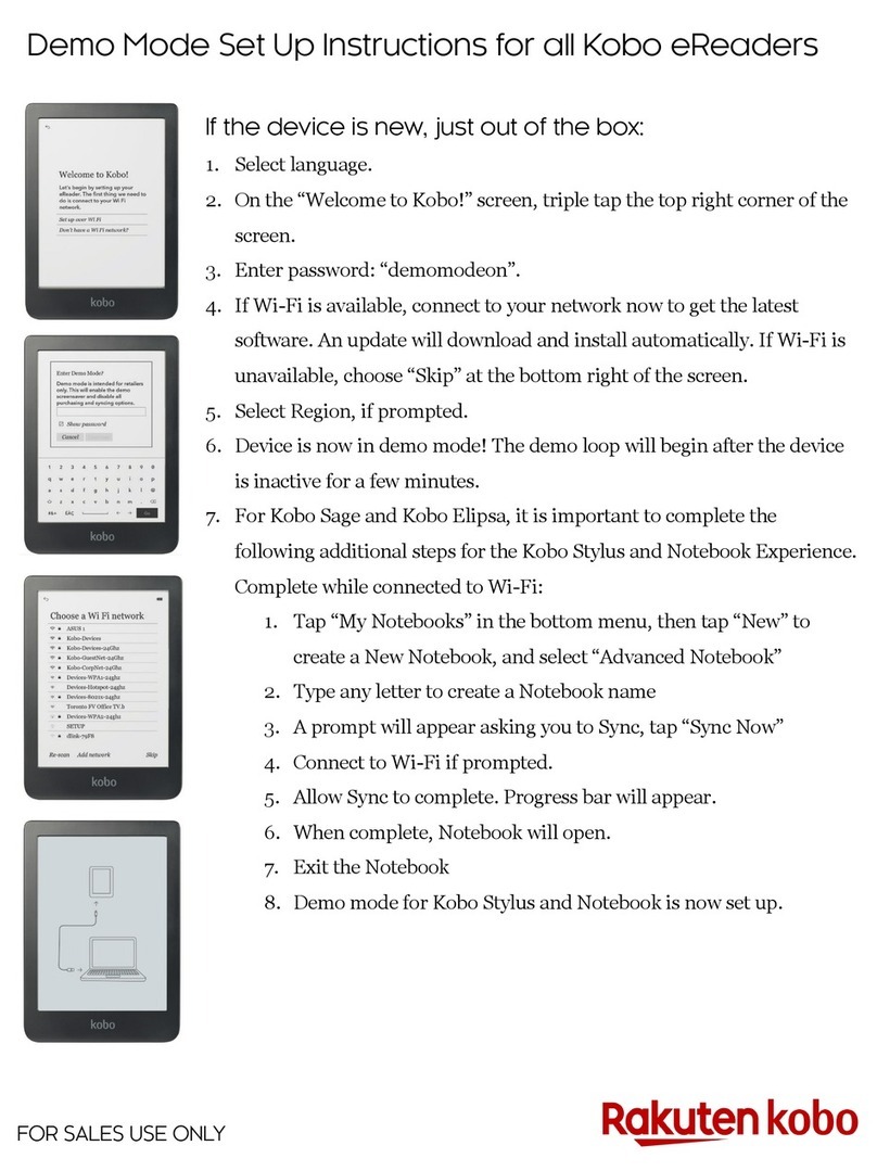 Rakuten Kobo Series Setup instructions
