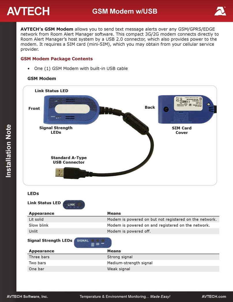 Avtech MOD-GSM-1 Installation note